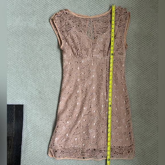 Tracey Reese Elegant Nude Lace Dress - Picture 8 of 11